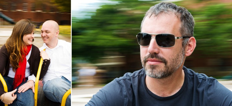 Lead Image: Happy Couple (left), Valentin Casarsa (right) on a Merry-Go-Round